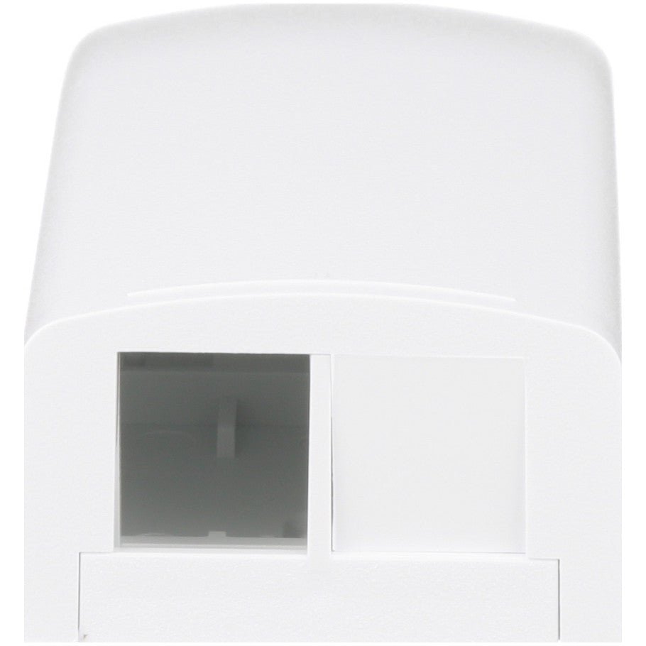 NetKey Elongated Surface Mount Box, 2-Port, White