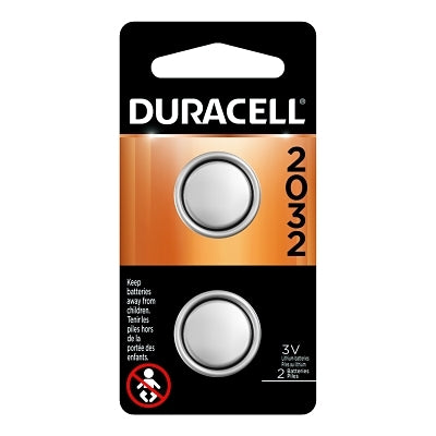 Lithium Battery, Coin Cell, 3V, 2032, 2/PK