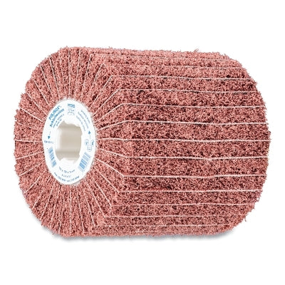 POLINOX Non-Woven Finishing Drum, 4 in dia x 3/4 in arbor, 60 Grit, 4800 RPM, Aluminum Oxide