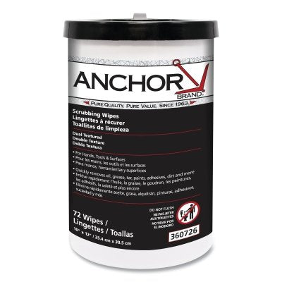 Multi-Purpose Scrubbing Wipe, 10 in W x 12 in W Sheet, 72 Sheets per Roll