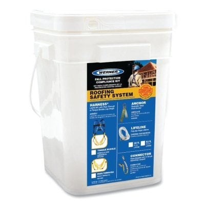 Roofing Fall Protection Kit, 30 ft Line Lengh, Harness, Universal