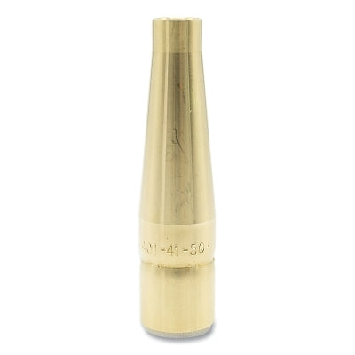 Air-Cooled Bore Nozzle, Standard-Duty, Thread On, 1/2 in Bore, Extended Reach, Tapered, Brass