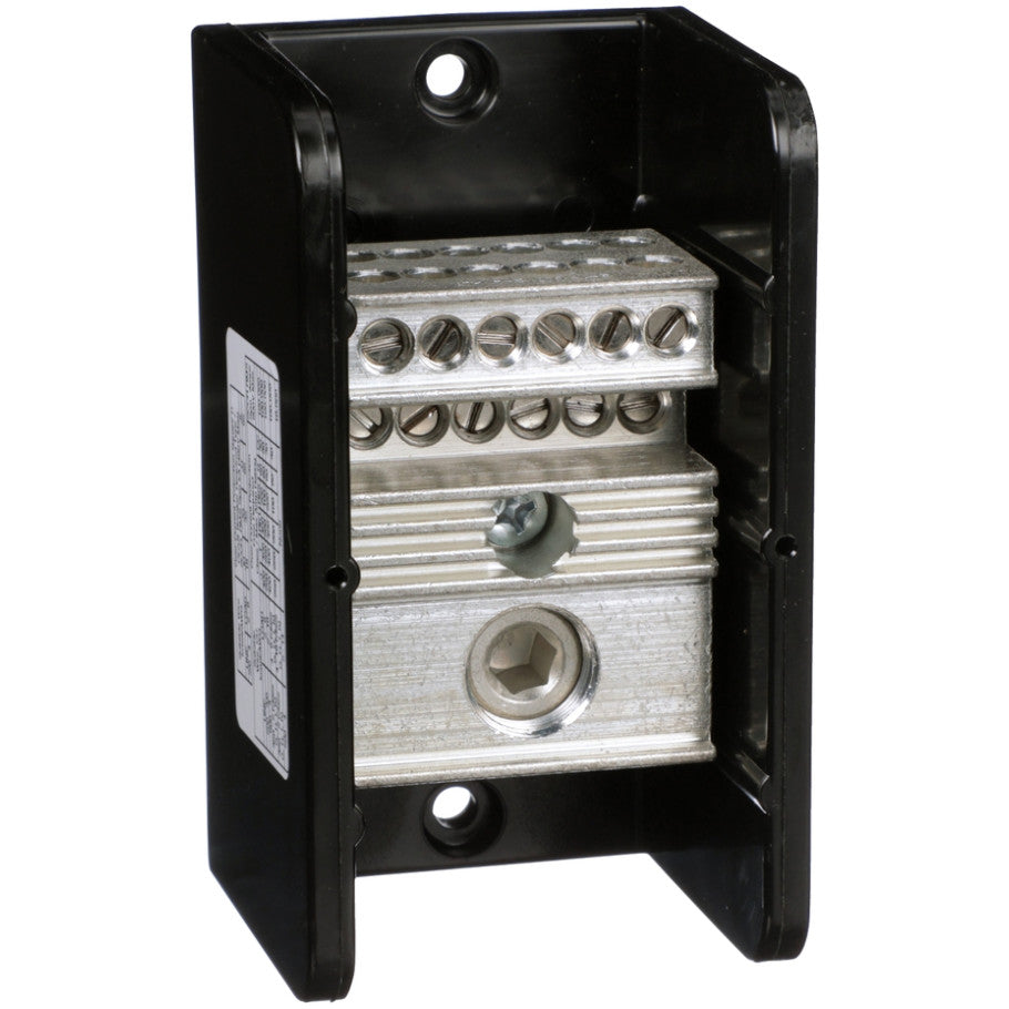 Power distribution block, Linergy, 1 pole, 1 line, 12 load, 380A CU, 310A AL, 600 V