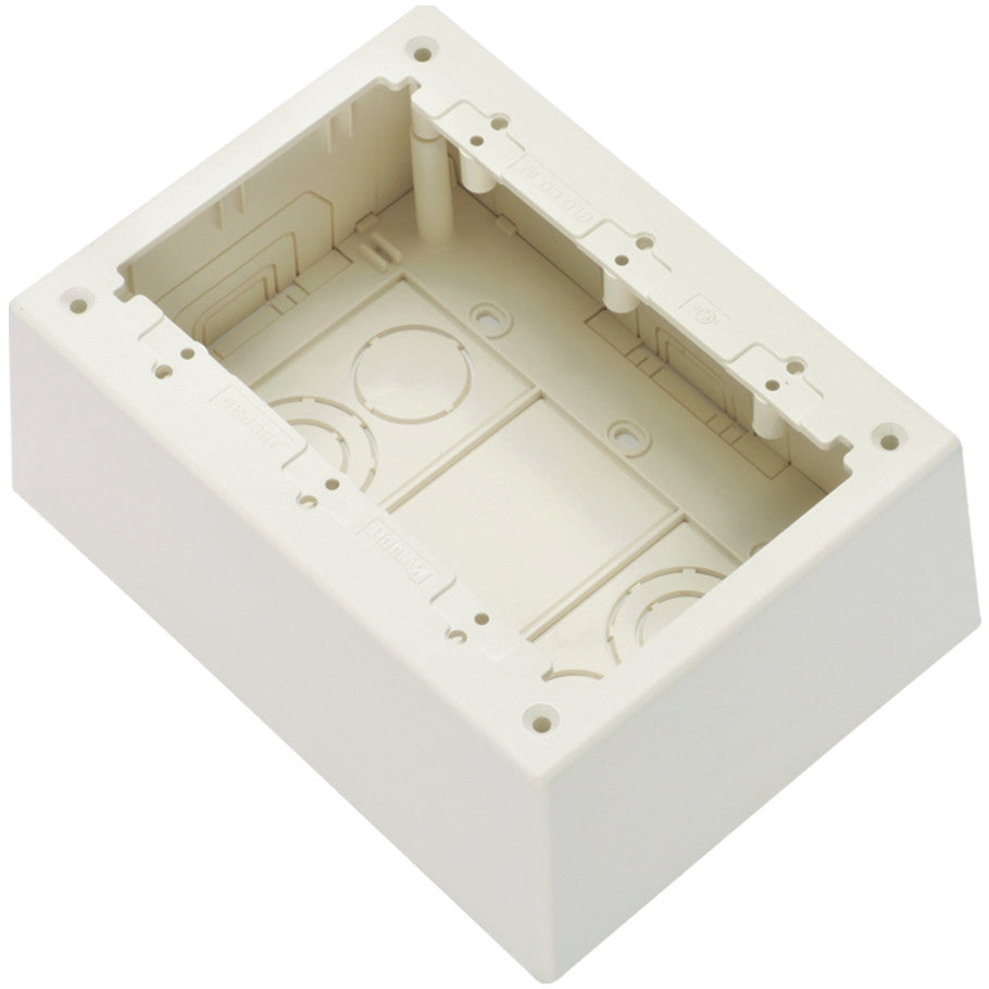 Non-Metallic Power Rated Deep Outlet Box For LD Series Raceway, White