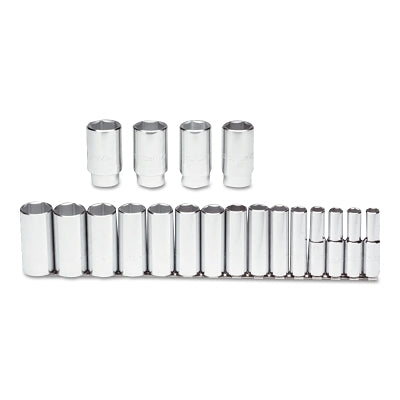 Torqueplus Deep Socket Set, 19-Pc, 1/2 in, 6-point