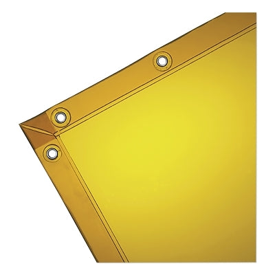 See-Thru Gold Welding Curtain, 6 ft X 6 ft, Vinyl