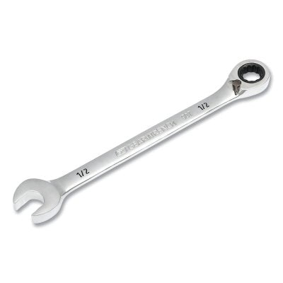 90T 12 Point Reversible Ratcheting Wrench, SAE, 1/2 in
