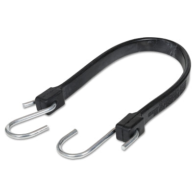 EPDM Rubber Strap, Zinc-Plated Steel Hooks, 19 in L