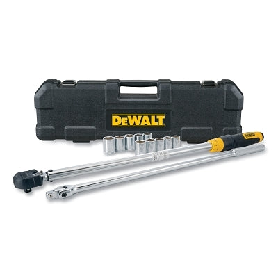 Micrometer Torque Wrench Set, 12 -Pc, 1/2 in Drive, 3/4 in to 1 in and 18 mm to 24 mm Opening Size