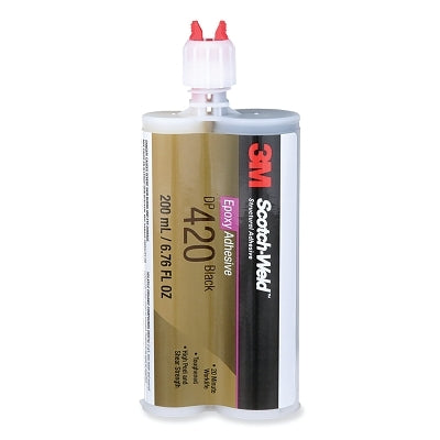 3M 021200-41530 Scotch-Weld Epoxy Adhesive, DP420, 200 ml, Duo-Pak, Black
