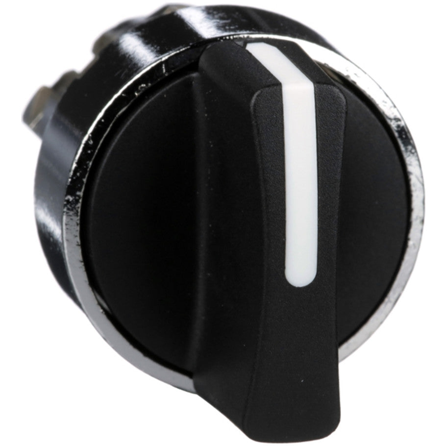 Harmony, 22mm Push Button, selector switch operating head, 2 position, maintained, black, unmarked