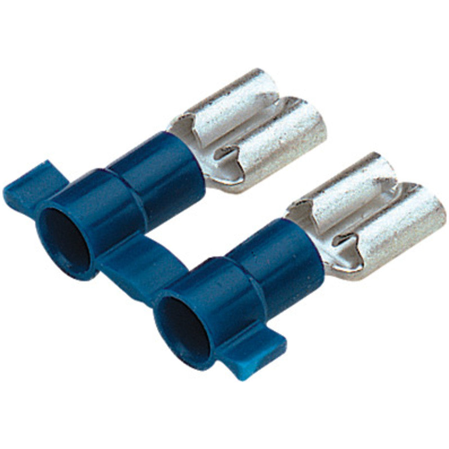 Reel Smart, Disconnects on a Reel, Brass, Tinned, 600V, 16 to 14 AWG, Female, Blue, 0.77 L x 0.12 H x 0.25 in. W
