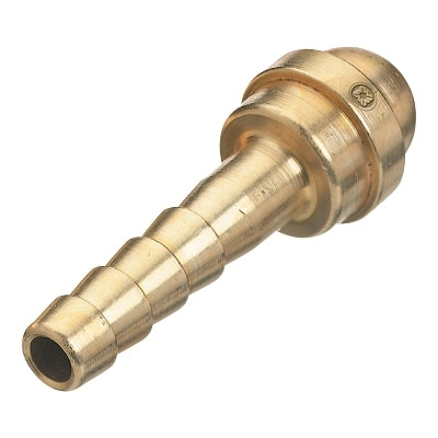 Barbed Hose Nipple, 200 PSIG, Brass, 3/16 in