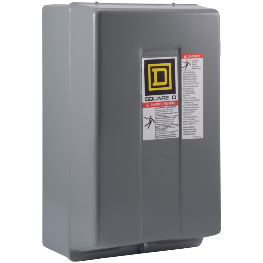 Mechanically Held Lighting Contactor, 2-Pole, NEMA 1 Enclosure, 120V Coil