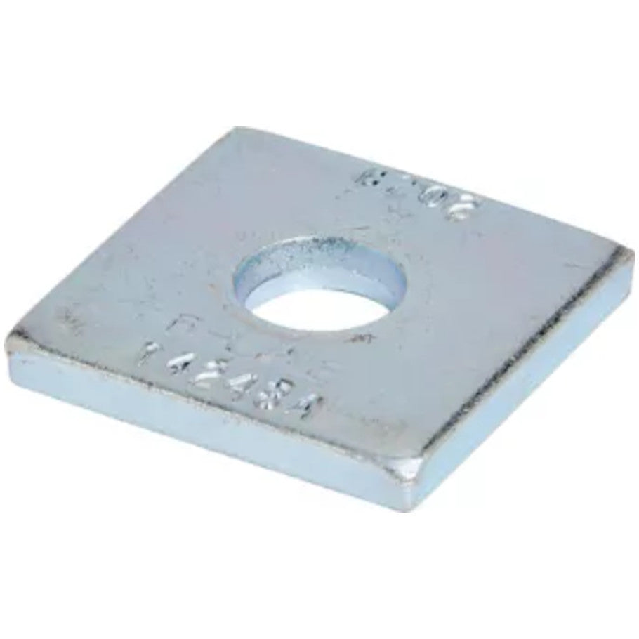 3/8 in. Hole Square Washer, Zinc Plated Steel 3/8 in