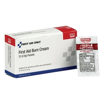 First Aid/Burn Cream Packet, 0.9 g, 25 per Box