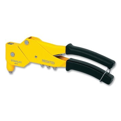 Swivel Head Manual Riveter, 11-1/8 in rivet, Rubber handle