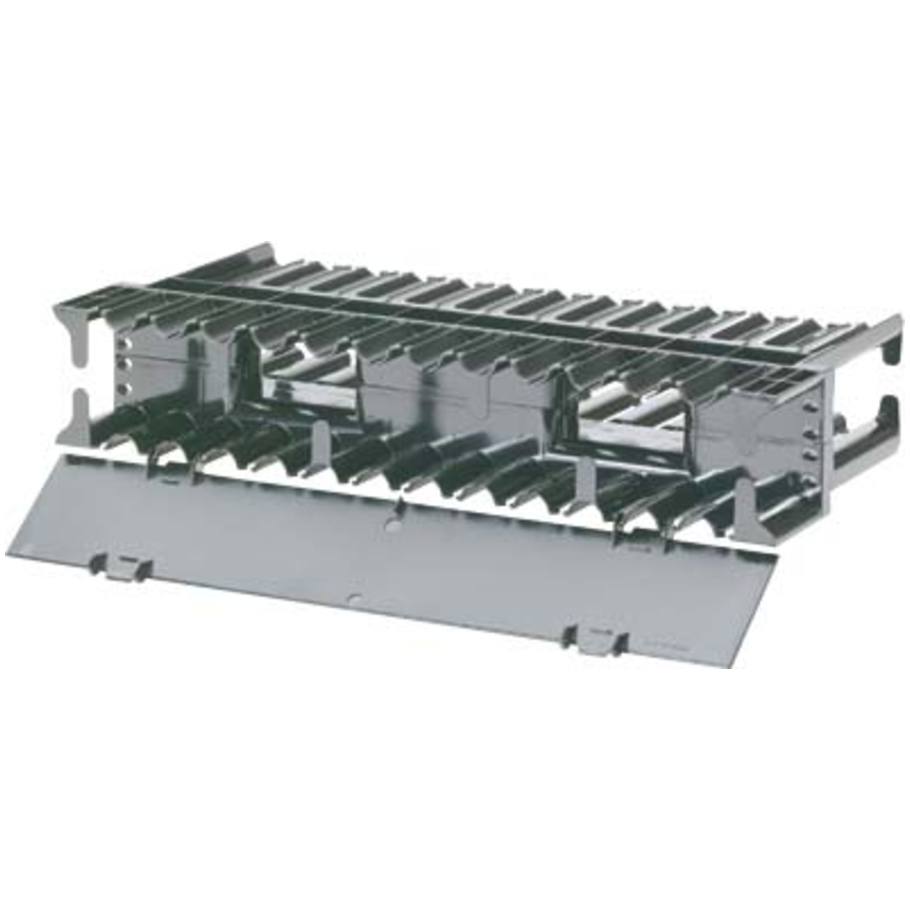 NetManager Cable Manager, Horizontal, Plastic, Double-Sided, 2 RU