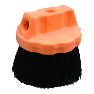 Round Window Brushes, Foam Plastic Block, 2 1/2 in Trim L, Horsehair; Plastic