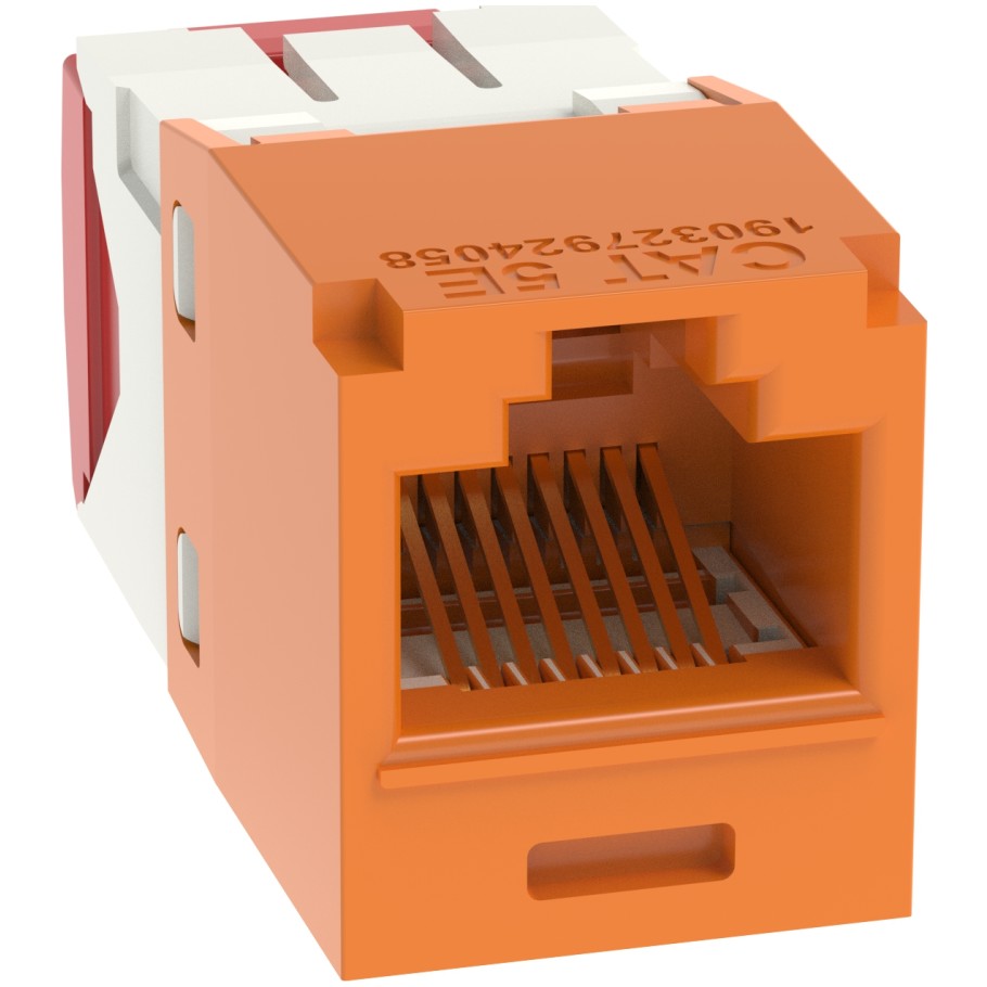 Mini-Com TX5e TG Style UTP Jack Module, Orange