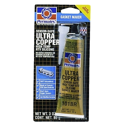Ultra Silicone RTV Gasket Maker, 3 oz, Tube, Ultra Copper
