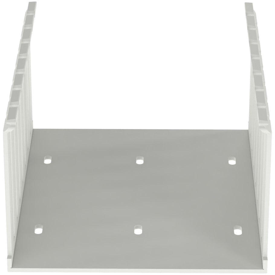 Panduct G6X4WH6 Wide Slot Duct, White, PVC, 4.15"x6.23", PK6