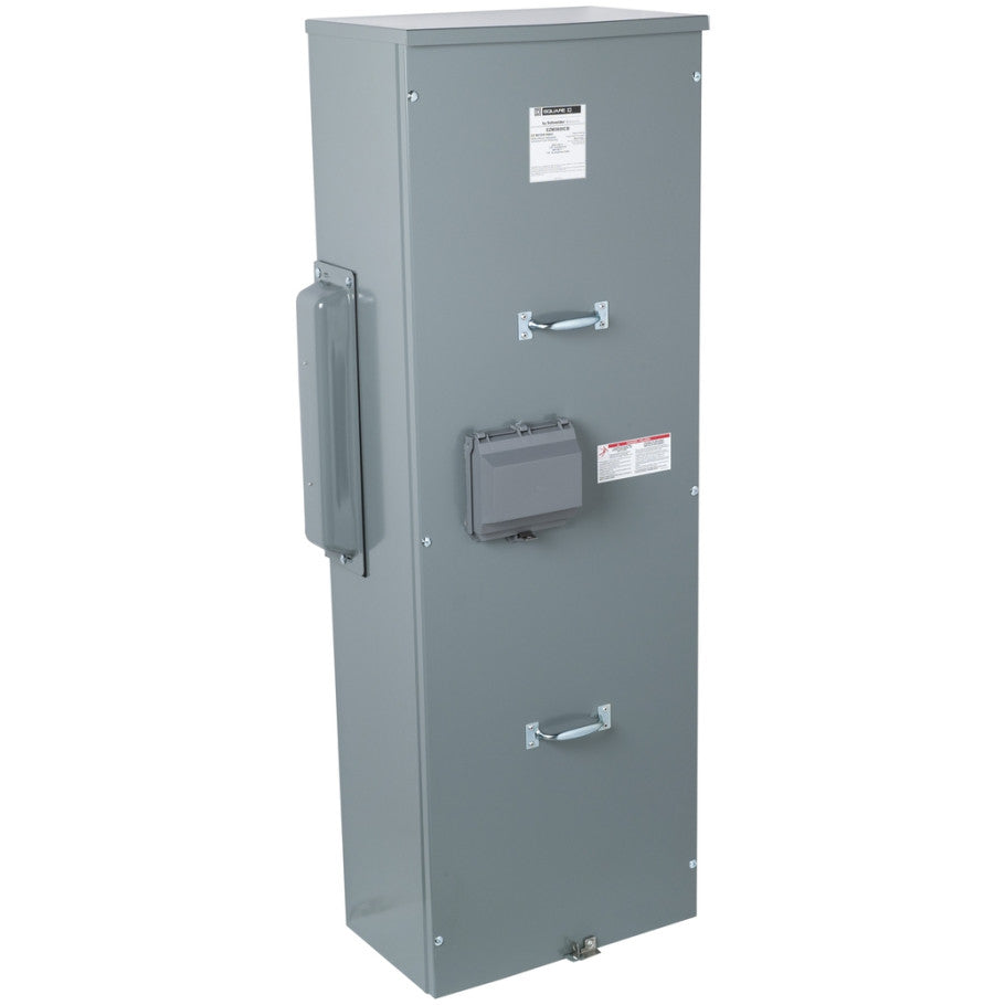Main circuit breaker unit, EZ Meter-Pak, 600A, 240VAC max, 3ph/4W, 600A bus, 65kA, OH/UG, Type 3R