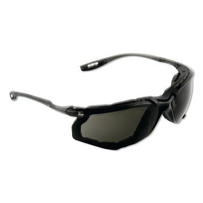 3M 11873-00000-20 Virtua CCS Protective Eyewear, Gray Polycarbonate Lens, Anti-Fog, Clear Plastic Frame, Light Blue Temple