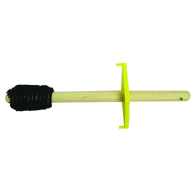 Dope Brush, 2 in L Trim, 16 in OAL, Wood, Taper Both Ends, Grey Tampico Fiber, Includes Guard