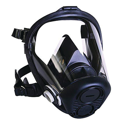 RU6500 Full Face Respirator, Small, Resists Particulates, Chemical, Contamination, Silicone/Polycarbonate