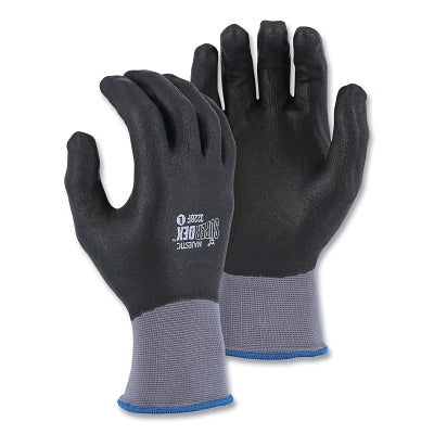 SuperDex Coated/Dipped Gloves, 2X-Large, Gray with Black Coating, Fully Dipped