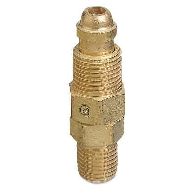 Inert Arc Hose & Torch Adaptor, Brass, Straight, Male/Male, LH