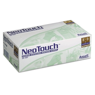 NeoTouch 25-101 Disposable Gloves, Powder Free, Textured, 5.1 mil, Large, Green
