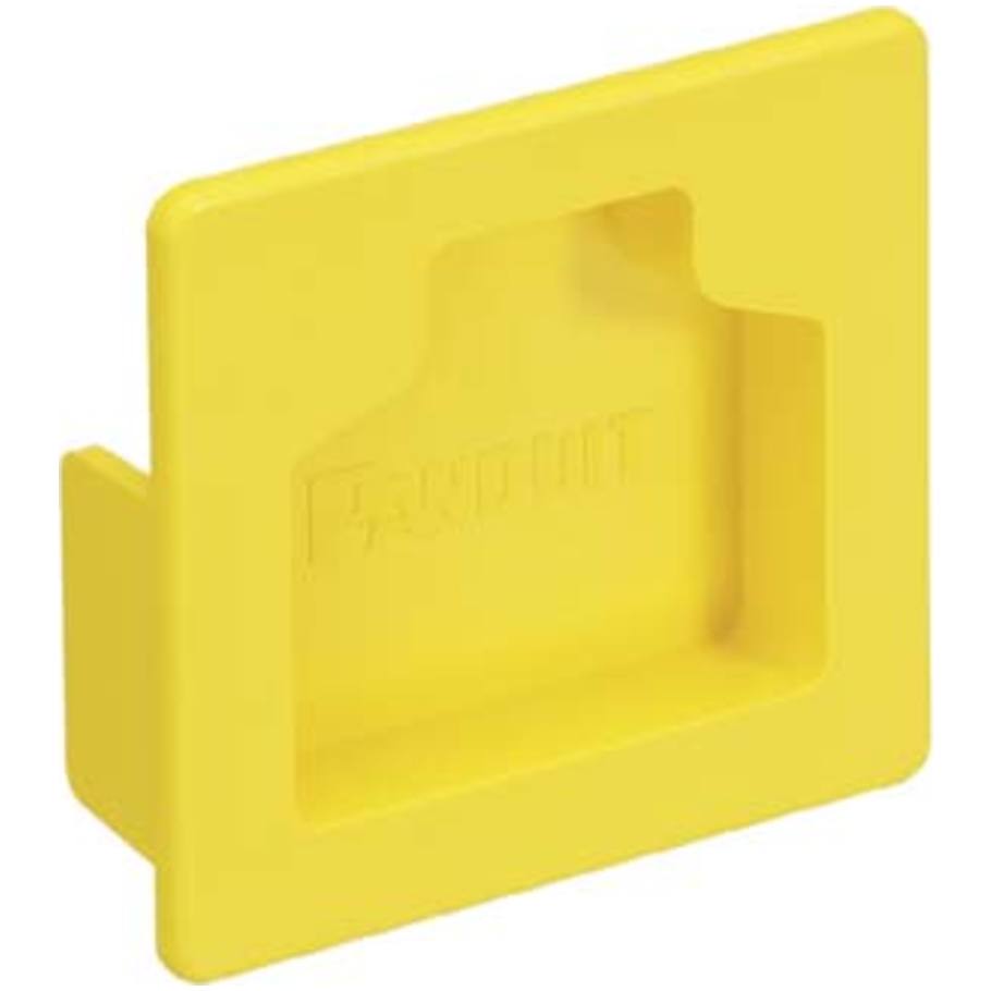 FIBERRUNNER END CAP, 2X2, YELLOW