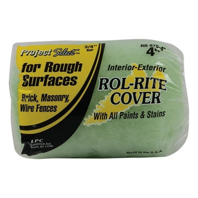 Rol-Rite Roller Cover, 4 in, 3/4 in Nap, Knit Fabric