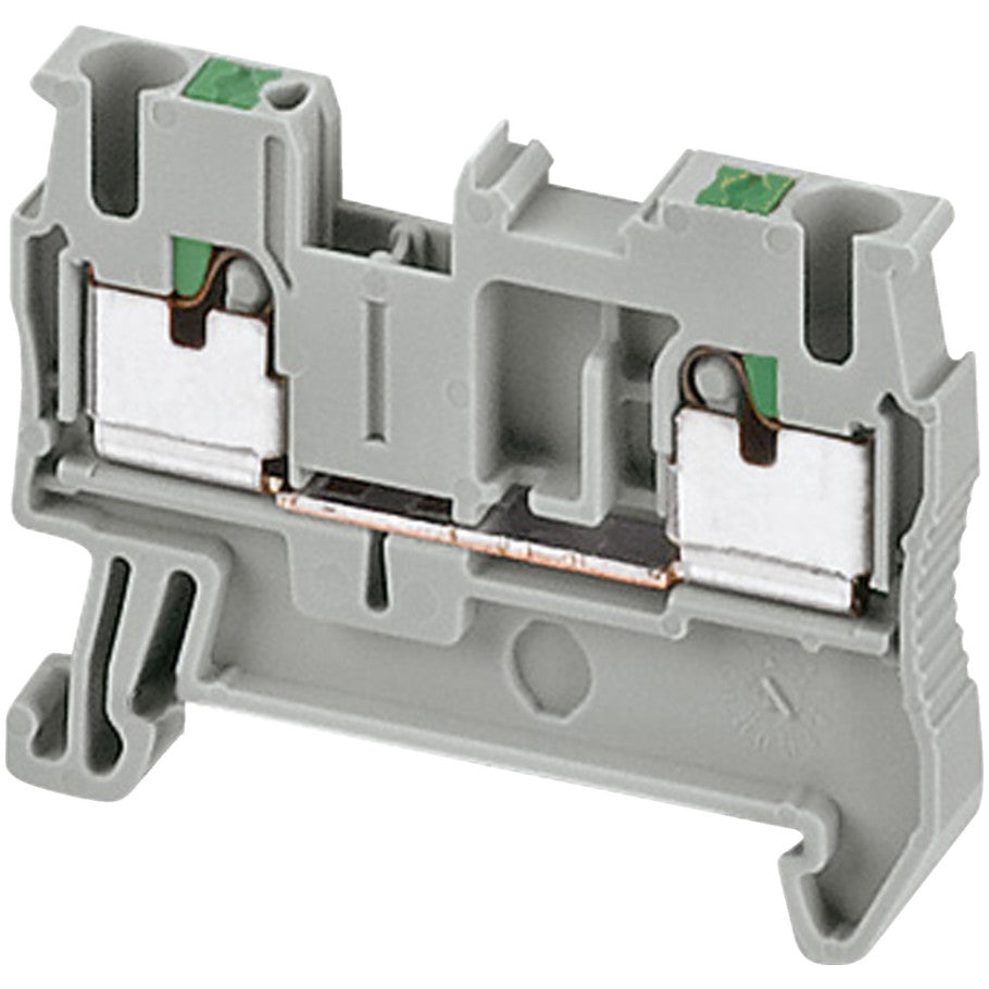 Push-In Terminal, Feed Through, 2 Points, 2,5mm², Orange