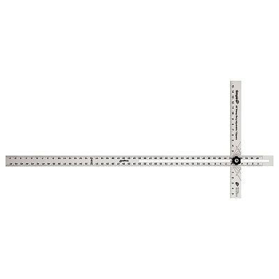 Heavy-Duty Adjustable T-Square, 48 in L, Aluminum