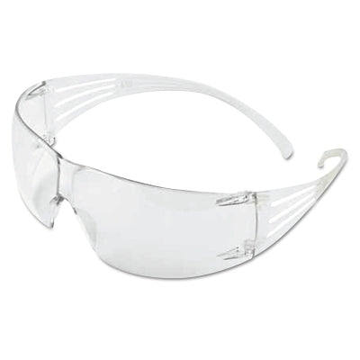 3M SF201AF SecureFit 200 Series Safety Glasses, Frameless/Wrap-Around, Clear, Anti-Fog Plus/Anti-Scratch