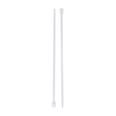 Standard Cable Ties, 75 lb Tensile Strength, 8 in, Natural, 100/Bag