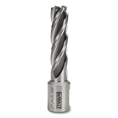 Annular Cutter, 9/16 in Cutter Dia, 2 in Cutting Depth, 2 in OAL, Bright Finish
