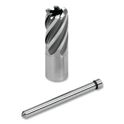 Cyclone HSS Premium Grade Annular Cutter, 5/8 in dia x 1 in Depth, 3/4 in Weldon Shank, Includes Pilot Pin