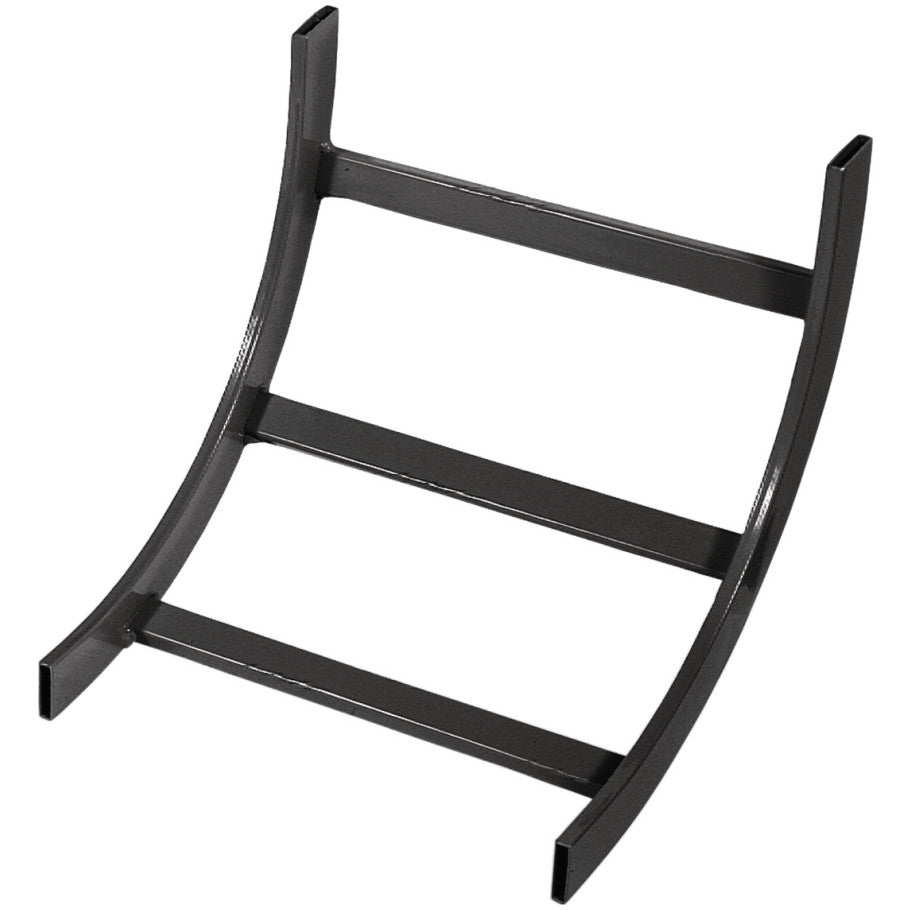 90  176; Turns Ladder Rack, Cable Manager, 1 -Sided, Black, 12 in. W