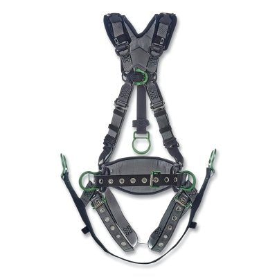 V-FIT Derrick Harness, Chest and Hip D Rings, Super Extra Large, Tongue Buckle Leg Straps