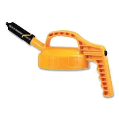 Mini Spout Lid, 1/4 in dia, Yellow, Engineering Plastic