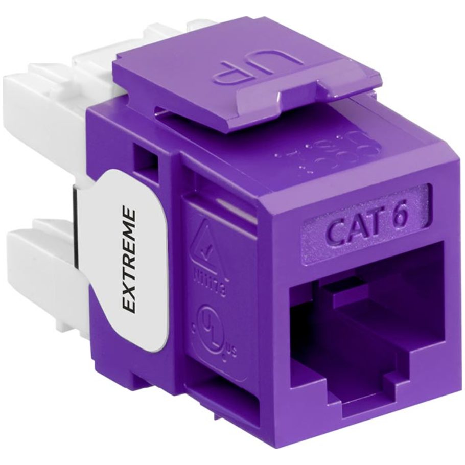 eXtreme Cat 6 QuickPort Connector, Purple