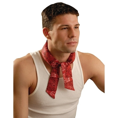 MiraCool Neck Bandana, 1-11/16 in W x 34.75 in L, Cowboy Red