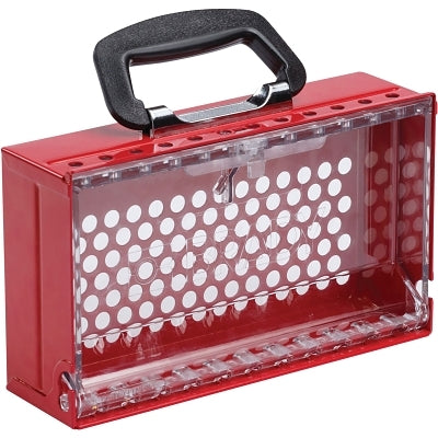 SlimView Group Lock Box 6.25 in H x 10.5 in W x 3.125 in D Red