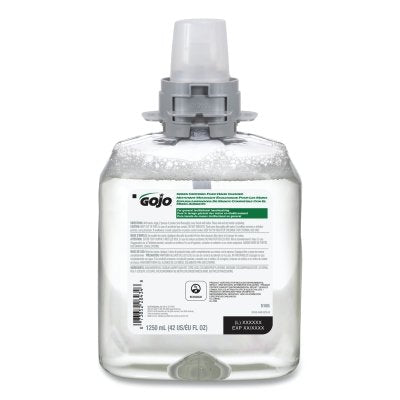 Green Certified Foam Hand Cleaner Refill, 1250 mL, Cartridge, Refill for FMX-12 Dispenser