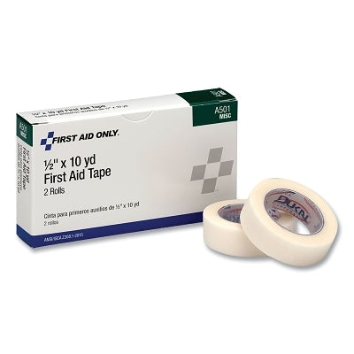 First Aid Tape Roll, 1/2 in W, 10 yd, Paper