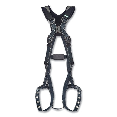 V-FIT Arc Flash Full-Body Harness, Back D-Ring, Standard, QC Chest/Tongue-Buckle Leg Straps, Shoulder Padding